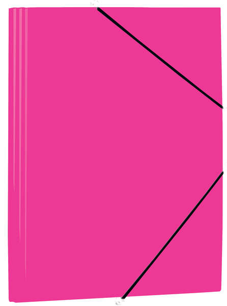 Mariola Carpeta de Polipropileno con Solapas 450 Micras - Formato Folio - Medidas 34x25cm - Cierre con Goma Elastica - Color Fucsia · Pack de 12 uds.