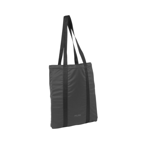 Milan Shadow Bolso Tote Bag 5L - Cierre de Cordon - Ligera y Practica - Color Negro