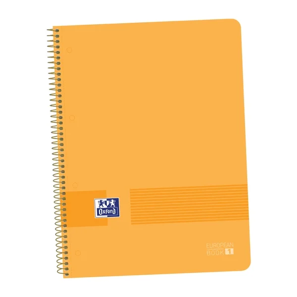 Oxford Live&Go A4+ Cuaderno de Plastico - Tapa Resistente - Formato A4+ - 80 Hojas Cuadriculadas 5x5 · Pack de 5 uds.