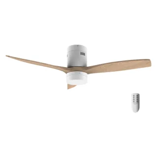 Cecotec EnergySilence Aero 5600 Classic Ventilador de Techo con 3 Aspas y Luz LED Integrada - 40W - Diametro de 52" - 6 Velocidades - Modo Invierno - Temporizador - Mando a Distancia - Color