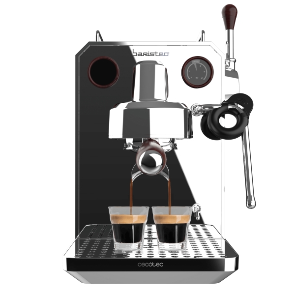 Cecotec Baristeo Intima Cafetera Espresso - Termoblock - Presion 15bar - Deposito de 1.7L - Temperatura Regulable - Vaporizador - Calientatazas - Acero Inoxidable