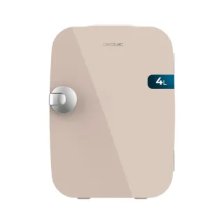 Cecotec Bolero MiniCooling 4L Rio Cream Mini Frigorifico Portatil - Capacidad 4L - Voltaje 12V - Temperatura Regulable - Enfria hasta 5ºC - Funcion Calentamiento hasta 65ºC - Color Rosa Past