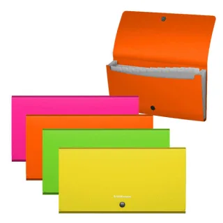 Erichkrause Clasificadores Matt Neon - 12 Fundas - Tamaño Cheque - Colores Surtidos · Pack de 4 uds.