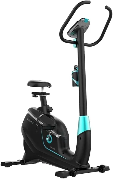 Cecotec DrumFit Cycle 9000 Talos Pro X Bicicleta Estatica con Volante de 9kg - Resistencia Magnetica - LCD Multifuncion - Sillin Ajustable - Soporte para Dispositivos - Color Negro