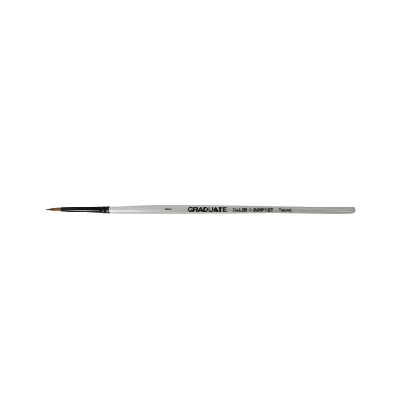 Daler Rowney Graduate Pincel Multitecnica - Pelo Sintetico - Mango Corto - Redondo Nº1 · Pack de 3 uds.