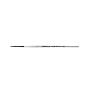 Daler Rowney Graduate Pincel Multitecnica - Pelo Sintetico - Mango Corto - Redondo Nº1 · Pack de 3 uds.