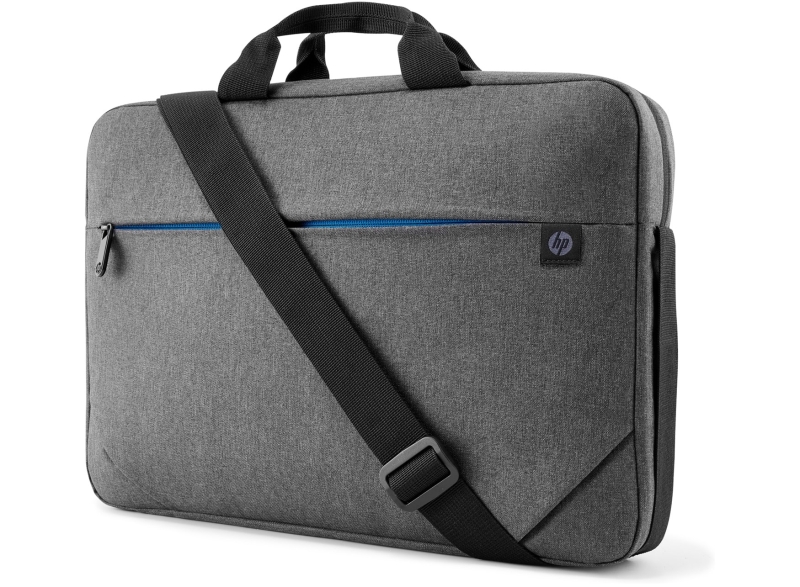 HP Prelude Topload Maletin para Portatil 15.6" - Compartimento Acolchado - Exterior de Nylon Resistente - Bolsillos Internos y Externos - Asa Doble y Correa Bandolera - Color Gris