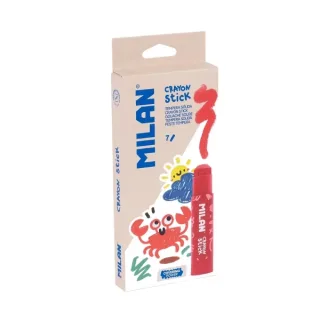 Milan Pack con 7 Temperas Solidas - Gran Cobertura - Faciles de Mezclar - Lavables - Secado Rapido - Colores Surtidos