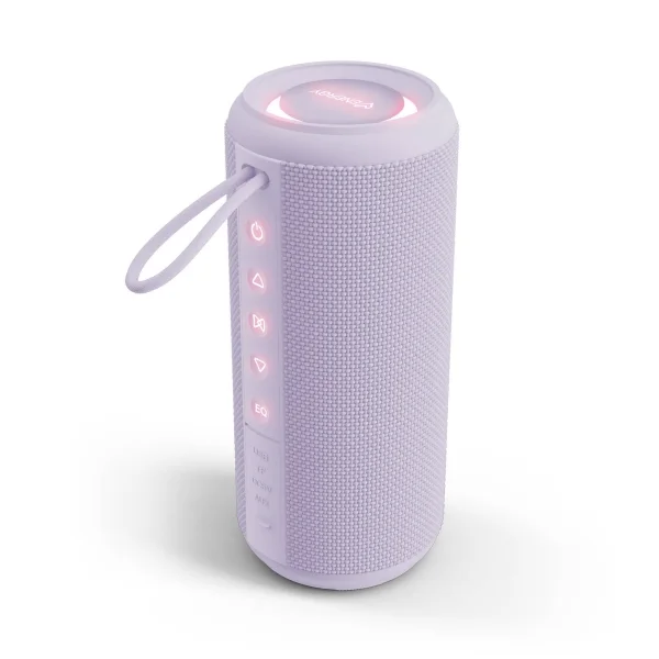 Energy Sistem Ocean Altavoz 25W - Bluetooth 5.4 - Funcion True Wireless - Hasta 14 Horas de Autonomia - Luces RGB - Funcion Manos Libres - Color Violeta