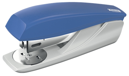 Petrus 210 Recycle Grapadora de Sobremesa - Grapa hasta 25 Hojas - 96% de Plastico Reciclado - Grapado Abierto, Cerrado y Clavado - Incluye 200 grapas Petrus 22/6 - Color Azul