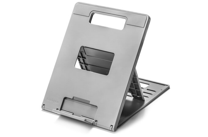 Kensington Smartfit Easy Riser Soporte para Portatil y Tablet - Estructura que Facilita la Ventilacion - 4 Ajustes de Altura - Base Antideslizante - Color Gris