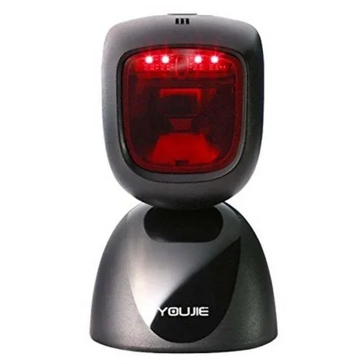 Honeywell Youjie HF600 Lector de Codigos de Barras Omnidireccional Sobremesa 2/D, QR - Indicador LED