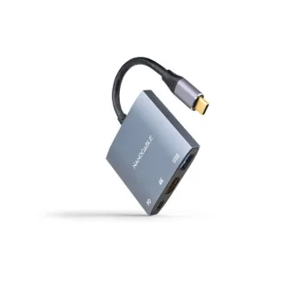 Nanocable Conversor USB-C a HDMI/USB3.0/PD 15 cm