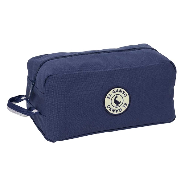 Safta el Ganso Jeans Zapatillero - Capacidad 9L - Asa de Mano Lateral - 34x15x18cm - Color Azul Marino