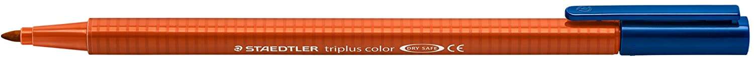 Staedtler Triplus Color 323 Rotulador de Punta Fina - Trazo 1mm Aprox - Tinta Base de Agua - Color Naranja Kalahari · Pack de 10 uds.