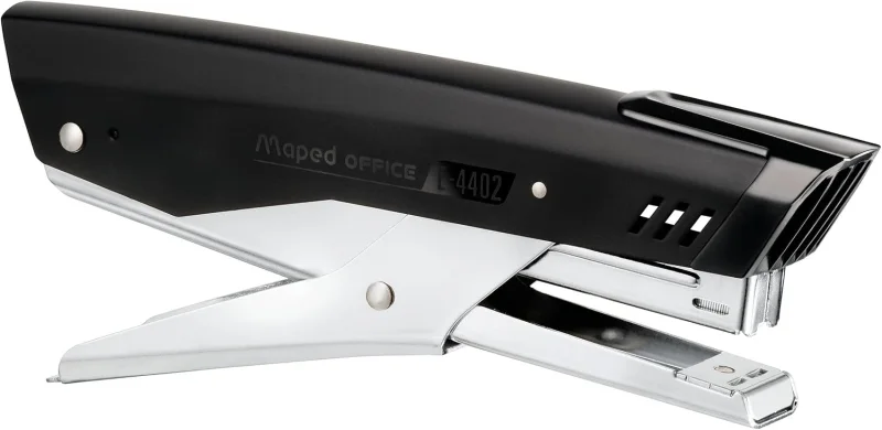 Maped E-4402 Grapadora Metalica de Tenaza - Hasta 25 Hojas - Admite Grapas 24/6 y 26/6 - Profundidad de 45mm - Color Negro