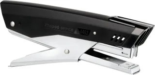 Maped E-4402 Grapadora Metalica de Tenaza - Hasta 25 Hojas - Admite Grapas 24/6 y 26/6 - Profundidad de 45mm - Color Negro
