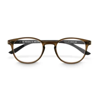 Hama Gafas de Lectura de +2.5 Dioptrias - Montura de Plastico Reciclado - Unisex - Color Marron