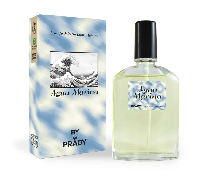 Prady Colonia de Hombre Agua Marina - Frasco de 90 ml - Spray Pulverizador