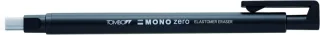 Tombow Mono Zero Portagomas - Punta Rectangular de 2.5x5mm - Capuchon de Proteccion - Mecanismo de Giro - Libre de PVC y Latex - Color Negro · Pack de 5 uds.