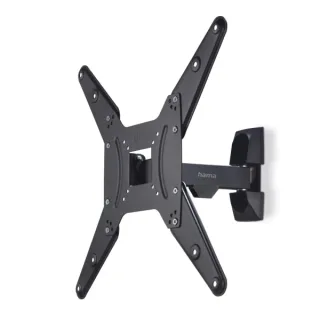 Hama Soporte de Pared para TV hasta 65" - Peso Max 20kg - Inclinable - Giratorio - VESA 400x400mm - Acero - Gestor de Cables - Color Negro