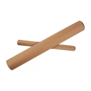 Apli Tubo de Carton para Documentos - Incluye Tapones de Plastico - Apto para Tamaños A2/A1 - Ideal para Planos, Graficos, Posteres y Mapas