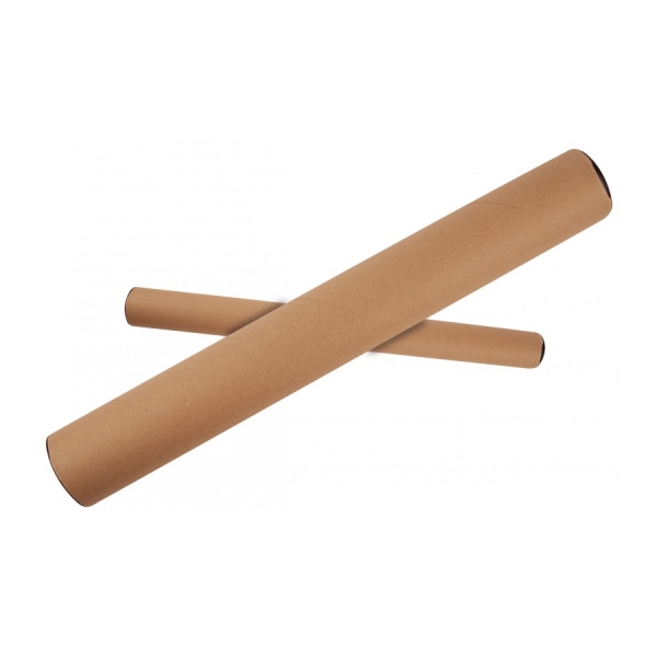 Apli Tubo de Carton para Documentos - Incluye Tapones de Plastico - Apto para Tamaños A2/A1 - Ideal para Planos, Graficos, Posteres y Mapas
