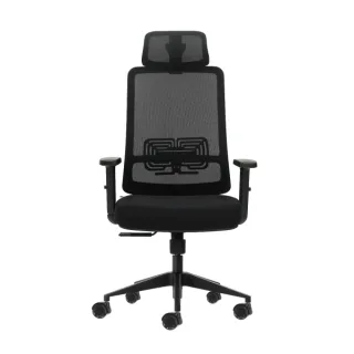 Oqonos Cherg 016 Silla de Oficina Ergonomica con Reposacabezas Cervical Ajustable, Tejido Impermeable, Mecanismo Autobalanceado, Soporte Lumbar Ajustable, Reposabrazos Ajustables en Altura y