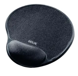 Esselte Dataline Standard Alfombrilla con Reposamuñecas Relleno de Gel - Medidas 215x300x22mm - Acabado en Lycra - Base Antideslizante - Control del Raton Mejorado - Color Negro