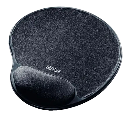 Esselte Dataline Standard Alfombrilla con Reposamuñecas Relleno de Gel - Medidas 215x300x22mm - Acabado en Lycra - Base Antideslizante - Control del Raton Mejorado - Color Negro