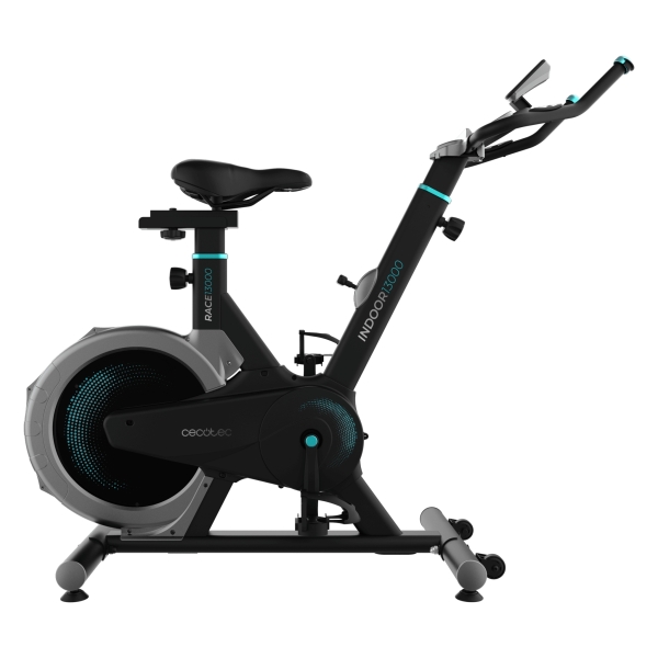 Cecotec Drumfit Indoor 13000 Race Sprint Bicileta Estatica - Pantalla LCD - Volante de 13kg - Sillin Regulable - Resistencia Ajustable - Pulsometro - Kit de Montaje - Color Negro
