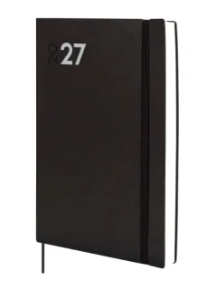 Finocam Dynamic Mara Agenda Profesional - Anual 2027 - 1 Dia por Pagina - Formato Y11 - 165x240mm - Goma Elastica - Tapa Blanda de PU - Esquinas Microperforadas - Papel de 80g/m2 - Color Neg