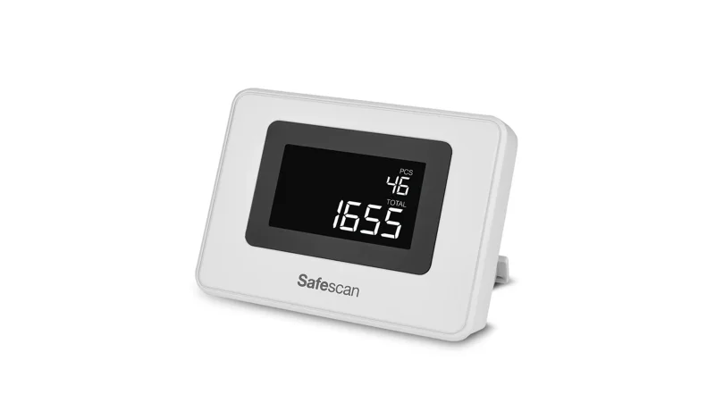 Safescan Ed-160 Pantalla LCD Externa - Compatible con Contadoras de Billetes Safescan 2265 y 2985-SX - Facilita la Lectura de Resultados - Facil de Instalar