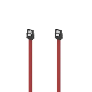 Hama Essential Cable de Datos Sata III - Velocidad hasta 6Gbps - Longitud 45cm - Color Rojo