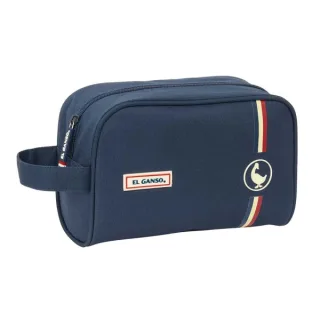 Safta el Ganso Eclipse Neceser de 3.6L - Cremallera - Asa Lateral - Interior Forrado - Organizadores Interiores - 240x100x150mm - Color Azul Marino