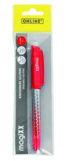 Online MagiXX Classic Boligrafo de Tinta Gel Borrable - Trazo de 0.7mm - Cartucho Reemplazable - Presentado en Blister - Uso Ambidiestro - Color Rojo · Pack de 6 uds.