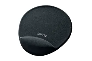 Esselte Dataline Alfombrilla con Reposamuñecas - Medidas 220x245x25mm - Base Antideslizante - Control del Raton Mejorado - Color Negro