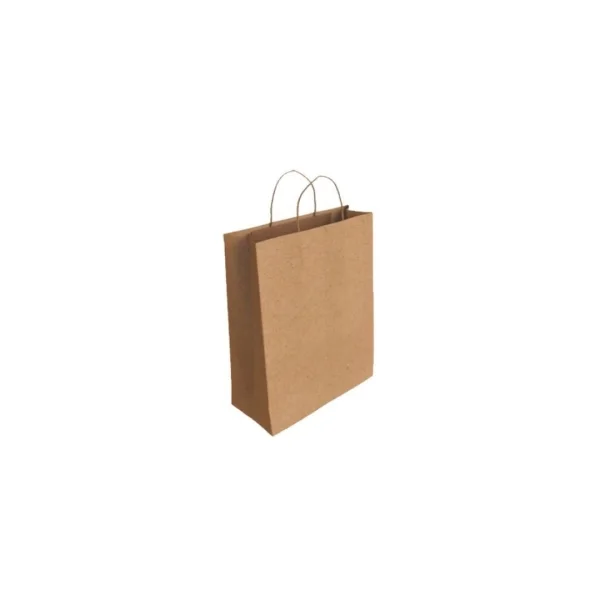 Bismark Bolsa de Papel Kraft - Medidas 24x8x18cm - Color Marron · Pack de 25 uds.