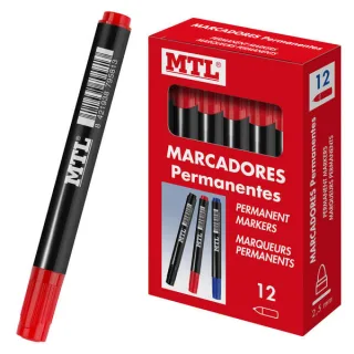 Dohe Marcadores Permanentes - Punta Conica de 2mm - Resistente al Agua y Secado Rapido - Ideal para Rotular en Cualquier Superficie