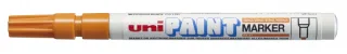 Uni-ball PX-21 Paint Marker - Marcador de Pintura - Punta Acrilica de Bala 0.8-1.2mm - Permanente en Todas las Superficies - Resistente a Luz y Agua - Cuerpo de Aluminio - Color Naranja · Pa