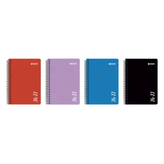 Enri Agenda Escolar con Espiral - Catalan - Tapa de Plastico - Formato Cuartilla - Semana Vista - Colores Surtidos · Pack de 4 uds.