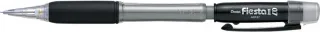 Pentel Fiesta II Portaminas HB 0.7mm con Goma - Incluye 2 Recargas - Grip de Goma - Diseño Ergonomico - Color Negro · Pack de 12 uds.