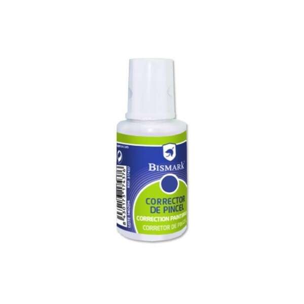 Bismark Liquido Corrector 16ml - Secado Rapido - Aplicador de Pincel - Tamaño Compacto · Pack de 10 uds.