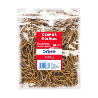 Dohe Gomas Elasticas - Longitud 14cm - Fabricadas en Latex de Gran Resistencia y Elasticidad - Bolsa de 100gr
