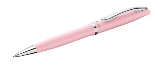 Pelikan Jazz Pastel Boligrafo con Mecanismo de Giro - Punta Mediana - Cuerpo Lacado - Recargable - Color Rosa Pastel