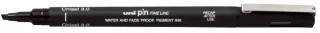 Uni-ball PINCS3-200 Rotulador Calibrado - Punta Poliacetal - Trazo Chisel - Tinta Pigmentada Resistente al Agua y Luz - Color Negro · Pack de 12 uds.