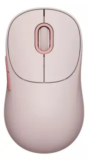 Xiaomi Wireless Mouse 3 Raton Inalambrico con Adaptador de 2.4GHz y Bluetooth 1200dpi - 5 Botones - Uso Diestro - Color Rosa