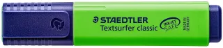 Staedtler Textsurfer Classic 364 Marcador Fluorescente - Punta Biselada - Trazo entre 1 - 5mm - Tinta con Base de Agua - Color Verde · Pack de 10 uds.