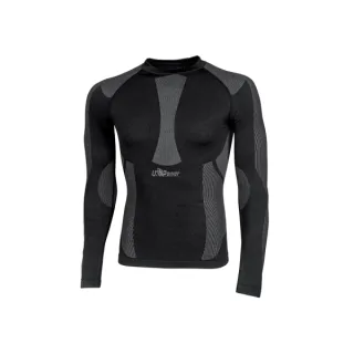 Upower Curma Camiseta Interior Termica - Talla 2_3XL - Ligera y Transpirable, Aislamiento Termico, Tejido Antibacteriano y Resistente, Alta Elasticidad, Efecto Segunda Piel - Color Negro Car