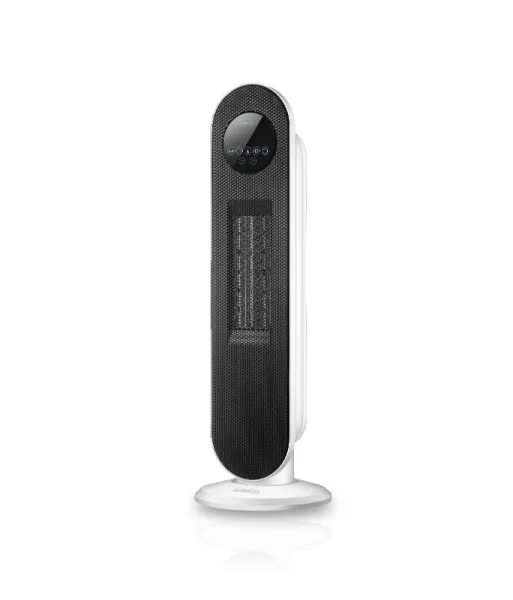 Daewoo DW9511 Calefactor Ceramico de Torre 2000W - Tecnologia PTC - Mando a Distancia - Termostato Regulable - Funcion Oscilante - Pantalla LED